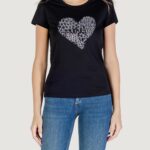 T-shirt Liu-Jo ECS T-SHIRT MODA M/C Nero - Foto 4