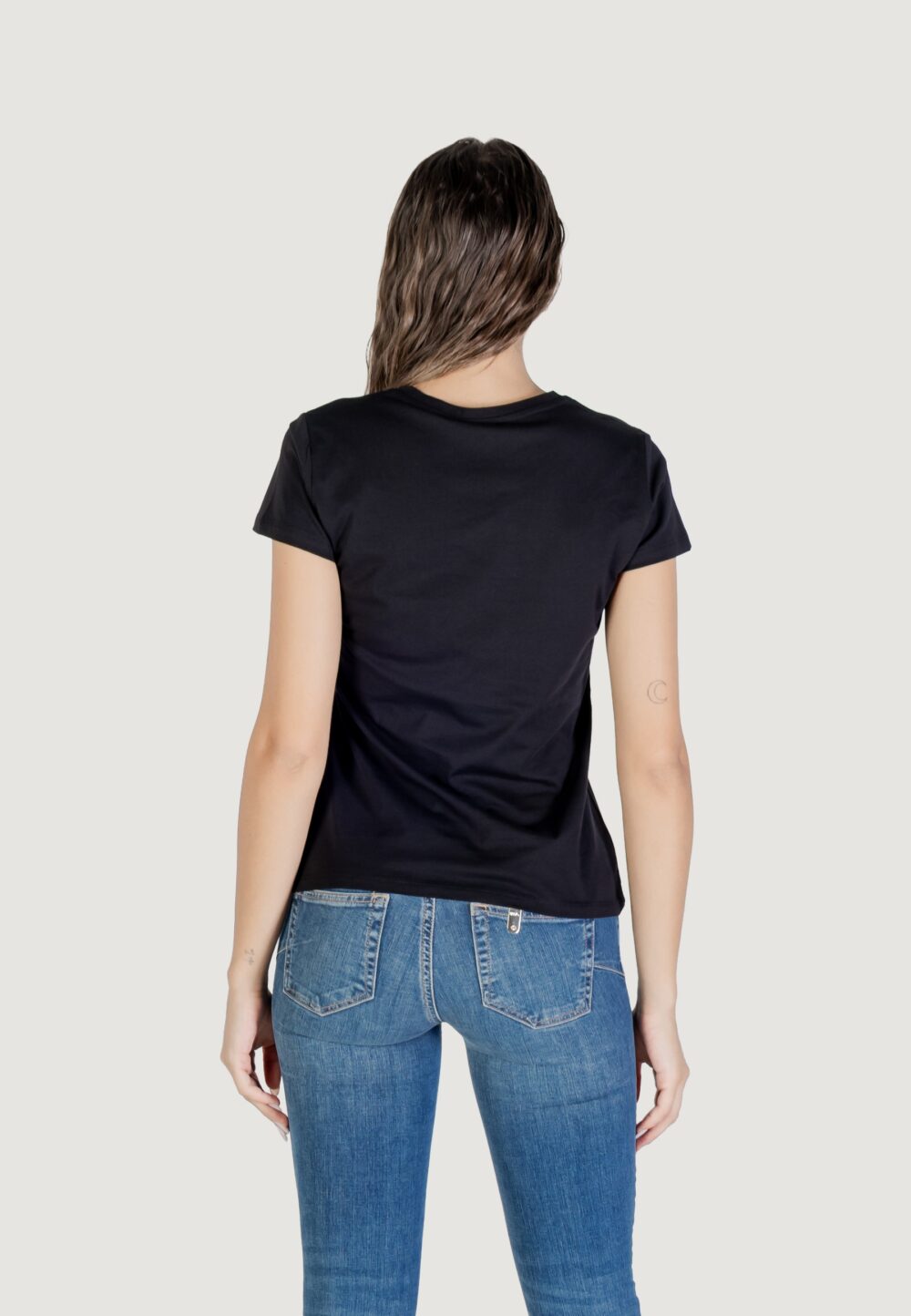 T-shirt Liu-Jo ECS T-SHIRT MODA M/C Nero - Foto 5