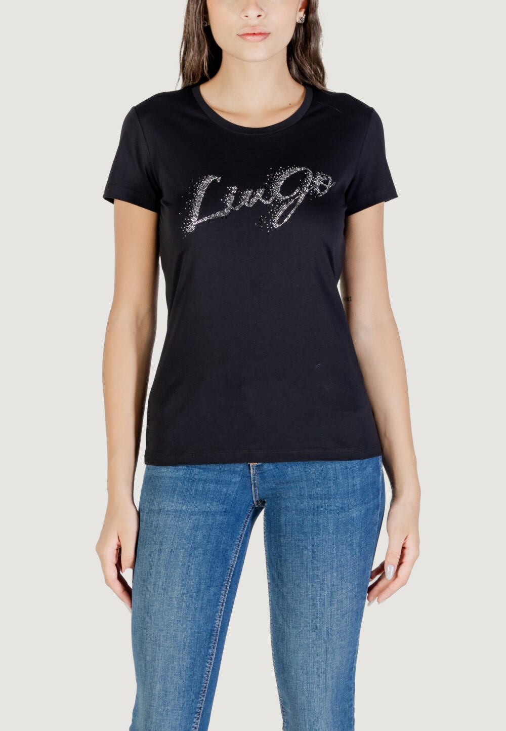 T-shirt Liu-Jo ECS T-SHIRT MODA M/C Nero - Foto 1