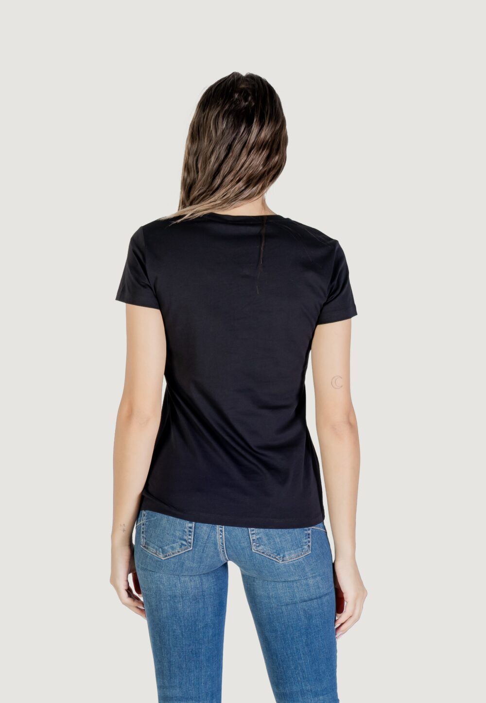 T-shirt Liu-Jo ECS T-SHIRT MODA M/C Nero - Foto 3