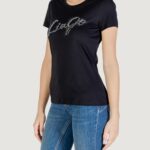 T-shirt Liu-Jo ECS T-SHIRT MODA M/C Nero - Foto 4