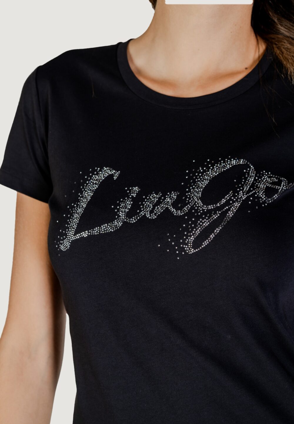 T-shirt Liu-Jo ECS T-SHIRT MODA M/C Nero - Foto 5