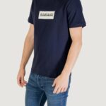 T-shirt Napapijri S-BOX LOGO SS Blu - Foto 2