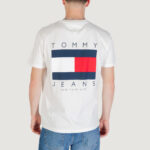 T-shirt Tommy Hilfiger Jeans TJM REG FLAG GRAPH B Bianco - Foto 4