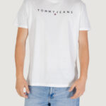 T-shirt Tommy Hilfiger Jeans TJM REG LINEAR LOGO Bianco - Foto 1