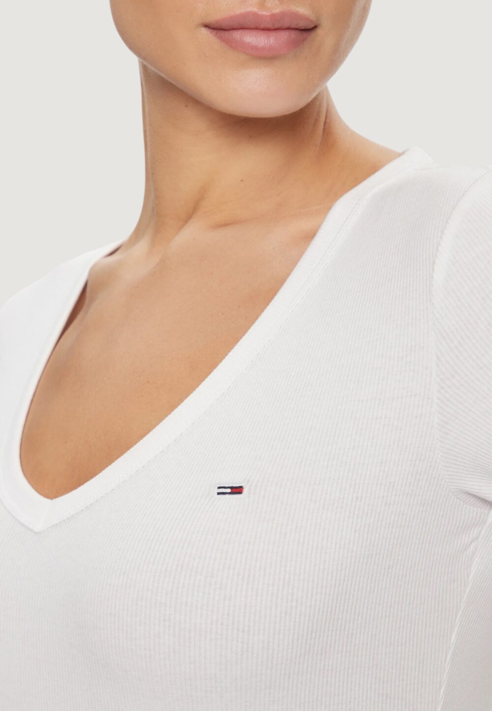 T-shirt Tommy Hilfiger Jeans TJW ESSENTIAL Bianco - Foto 3