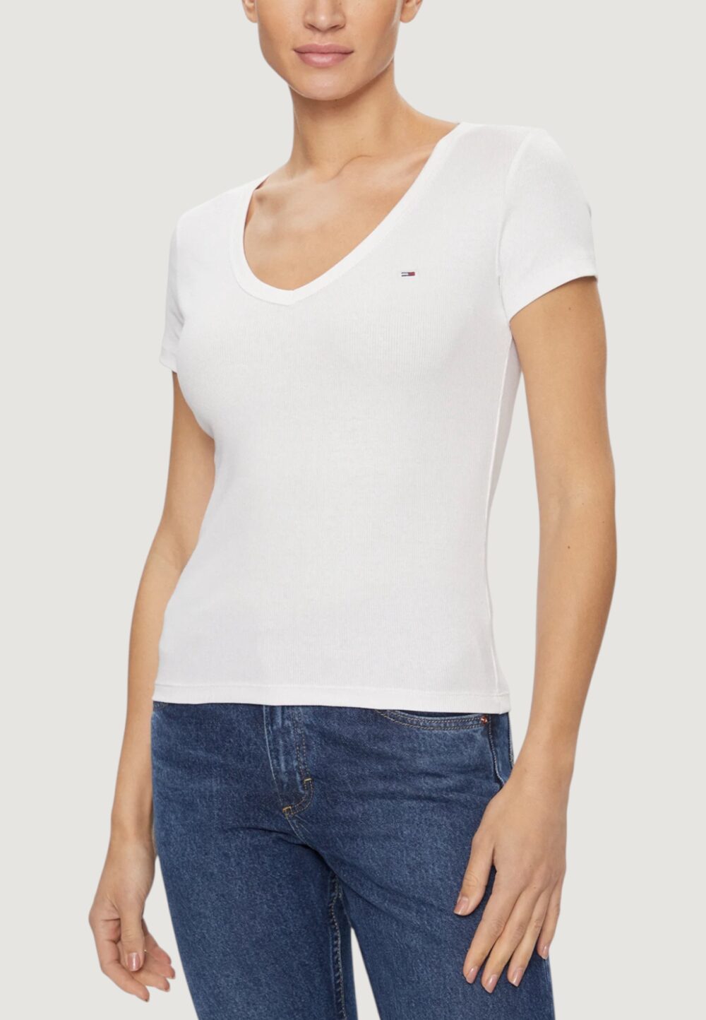 T-shirt Tommy Hilfiger Jeans TJW ESSENTIAL Bianco - Foto 1