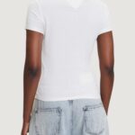 T-shirt Tommy Hilfiger Jeans TJW SLIM LINEAR SS T Bianco - Foto 4