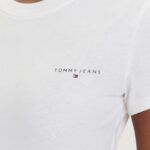 T-shirt Tommy Hilfiger Jeans TJW SLIM LINEAR SS T Bianco - Foto 5