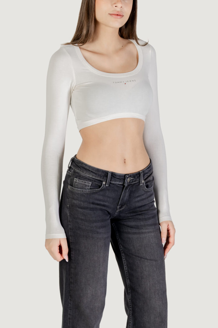 T-shirt Tommy Hilfiger TJW SLIM SP CRP LINE Bianco – DW0DW20909