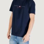 T-shirt Tommy Hilfiger Jeans TJM REG FLAG LINEAR Blue scuro - Foto 2