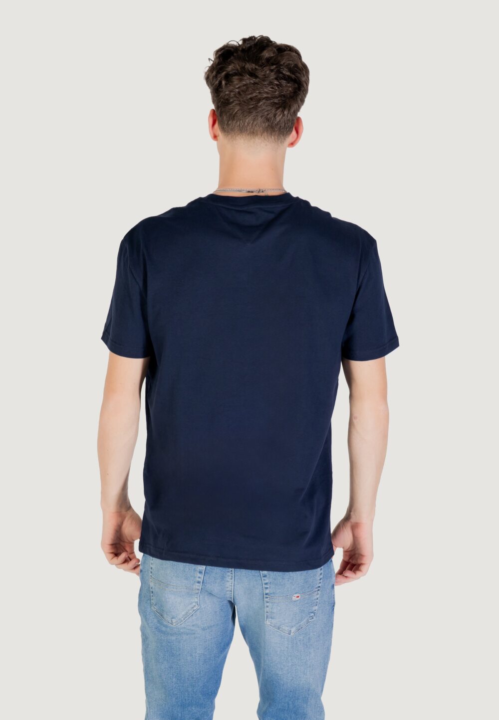 T-shirt Tommy Hilfiger Jeans TJM REG FLAG LINEAR Blue scuro - Foto 4
