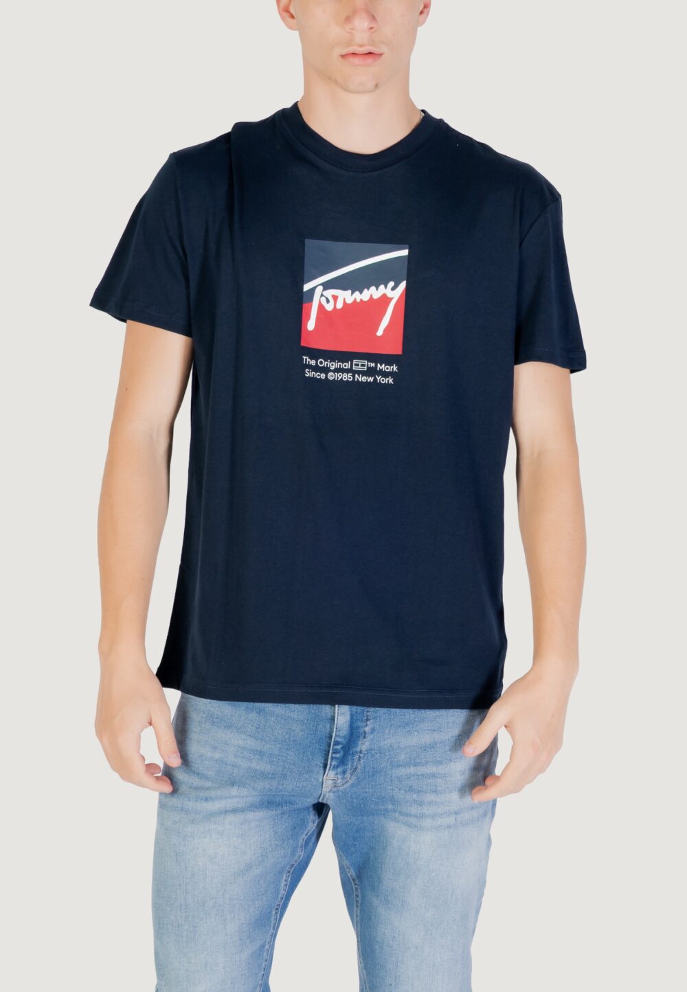 T-shirt Tommy Hilfiger Jeans TJM REG RWB DNA TEE Blue scuro - Foto 1