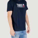T-shirt Tommy Hilfiger Jeans TJM REG TOMMY DNA FL Blue scuro - Foto 3
