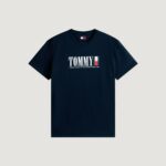 T-shirt Tommy Hilfiger Jeans TJM REG TOMMY DNA FL Blue scuro - Foto 1