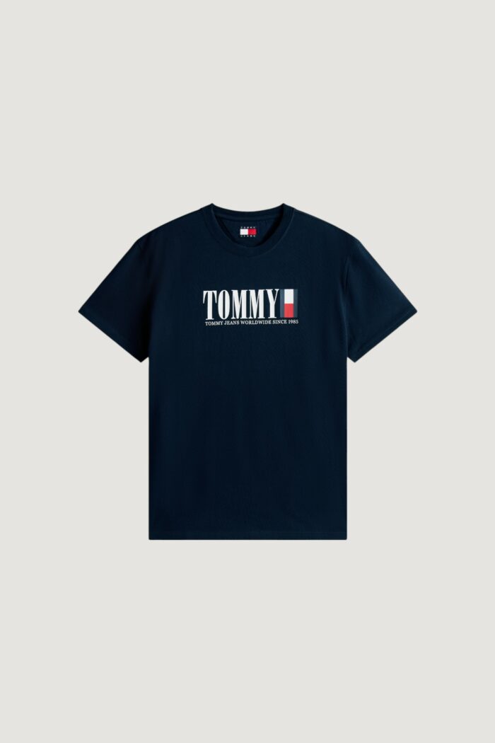 T-shirt Tommy Hilfiger TJM REG TOMMY DNA FL Blue scuro