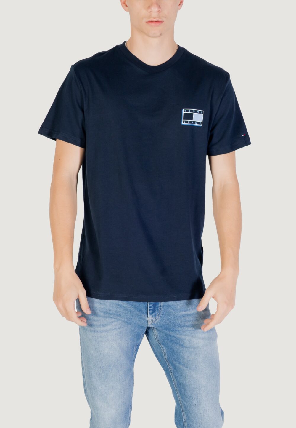 T-shirt Tommy Hilfiger Jeans TJM SLIM POP COLOR F Blue scuro - Foto 1