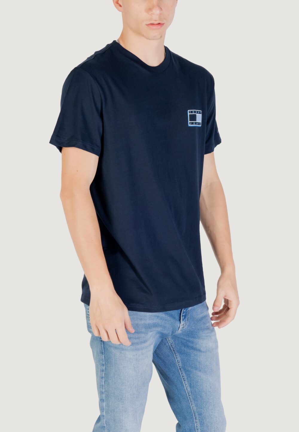 T-shirt Tommy Hilfiger Jeans TJM SLIM POP COLOR F Blue scuro - Foto 3
