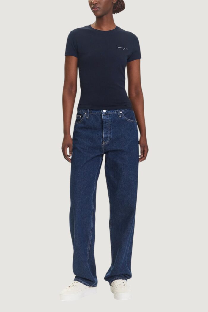 T-shirt Tommy Hilfiger TJW SLIM LINEAR SS T Blue scuro – DW0DW21164