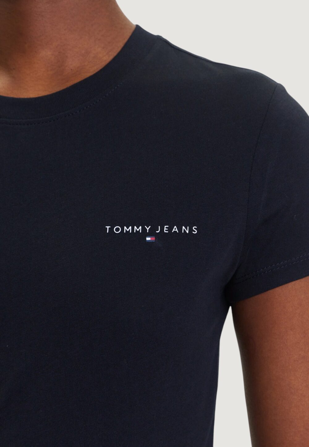 T-shirt Tommy Hilfiger Jeans TJW SLIM LINEAR SS T Blue scuro - Foto 5