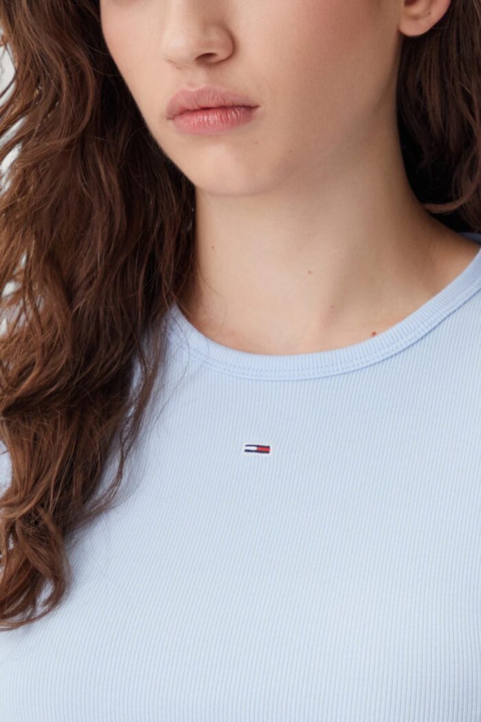 T-shirt Tommy Hilfiger TJW SLIM ESSENTIAL Celeste – DW0DW17383