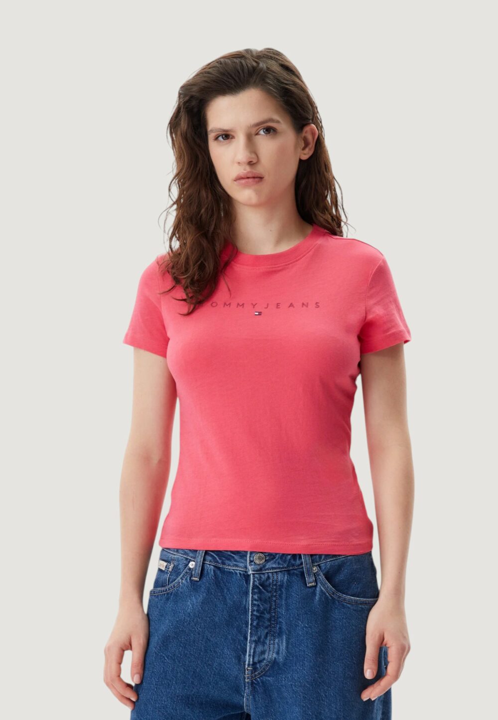 T-shirt Tommy Hilfiger Jeans TJW TONAL LINEA Corallo - Foto 1