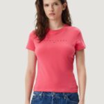 T-shirt Tommy Hilfiger Jeans TJW TONAL LINEA Corallo - Foto 1