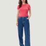 T-shirt Tommy Hilfiger Jeans TJW TONAL LINEA Corallo - Foto 3