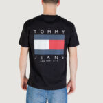 T-shirt Tommy Hilfiger Jeans TJM REG FLAG GRAPH B Nero - Foto 4