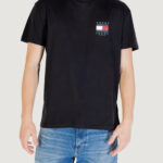 T-shirt Tommy Hilfiger Jeans TJM REG FLAG GRAPH B Nero - Foto 5