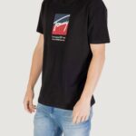 T-shirt Tommy Hilfiger Jeans TJM REG RWB DNA TEE Nero - Foto 2
