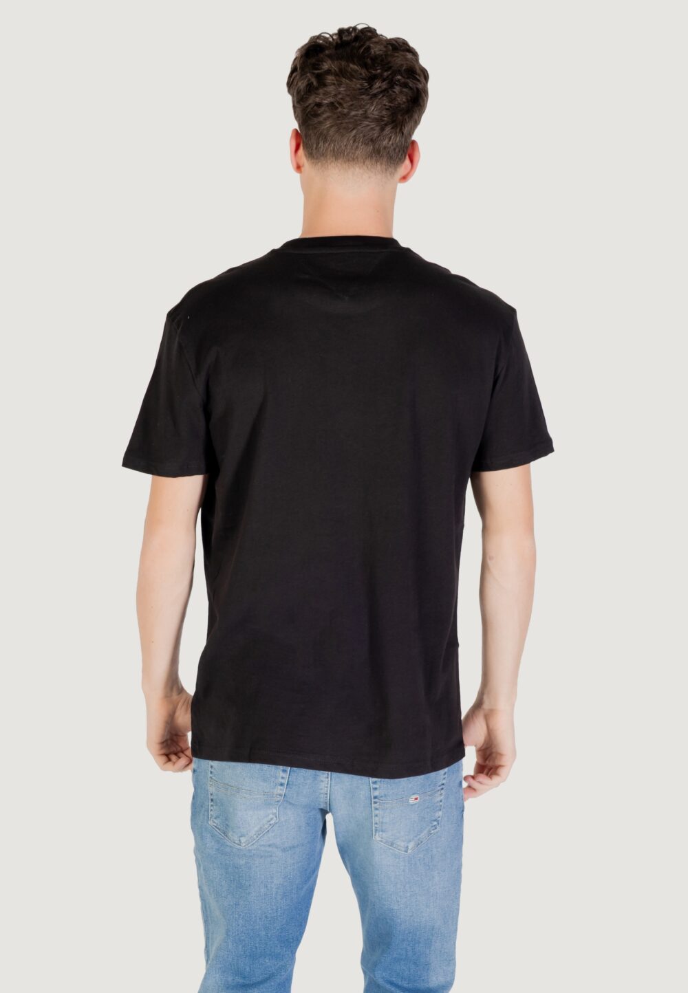 T-shirt Tommy Hilfiger Jeans TJM REG RWB DNA TEE Nero - Foto 4