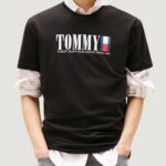 T-shirt Tommy Hilfiger Jeans TJM REG TOMMY DNA FL Nero - Foto 2