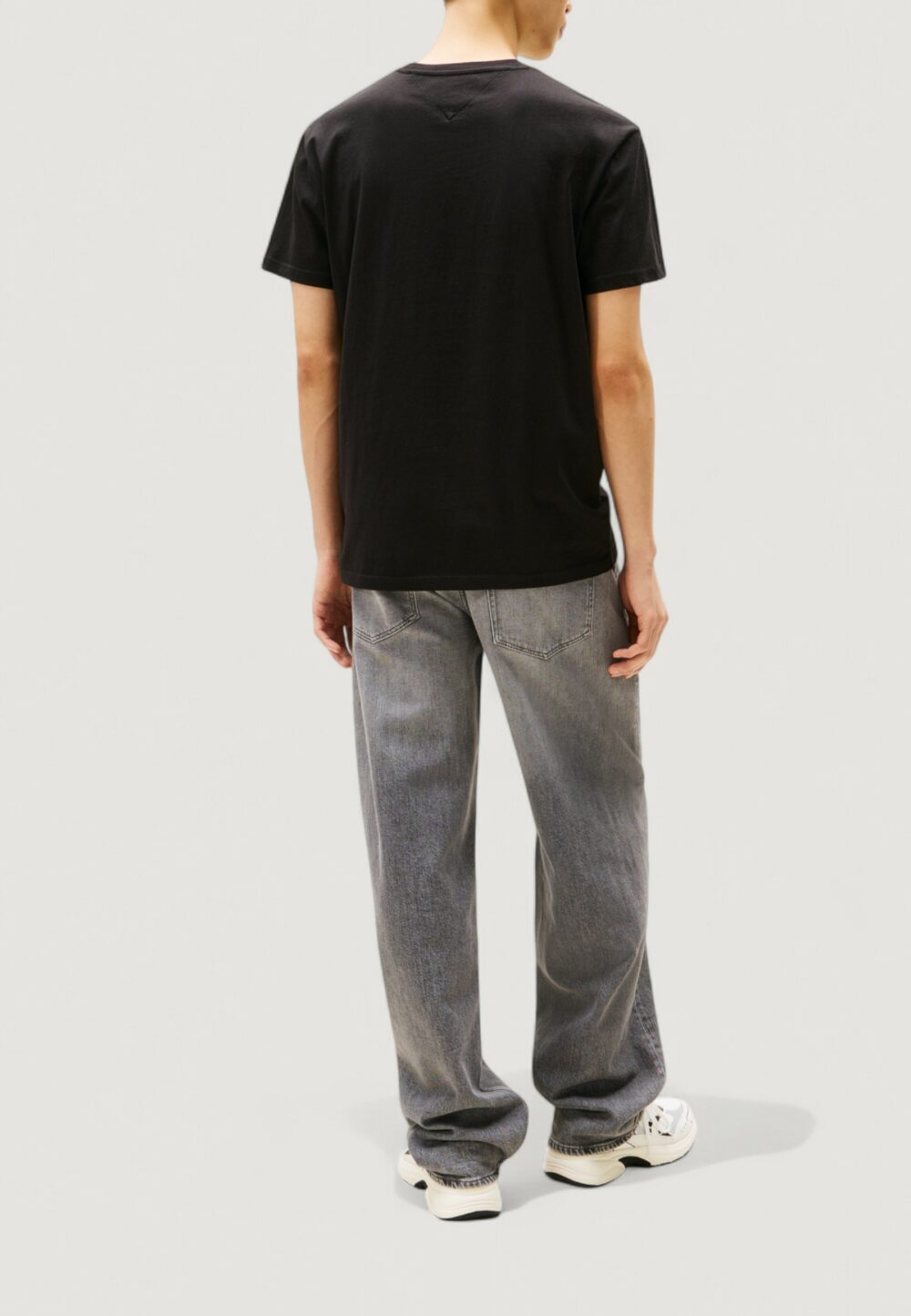 T-shirt Tommy Hilfiger Jeans TJM REG TOMMY DNA FL Nero - Foto 3