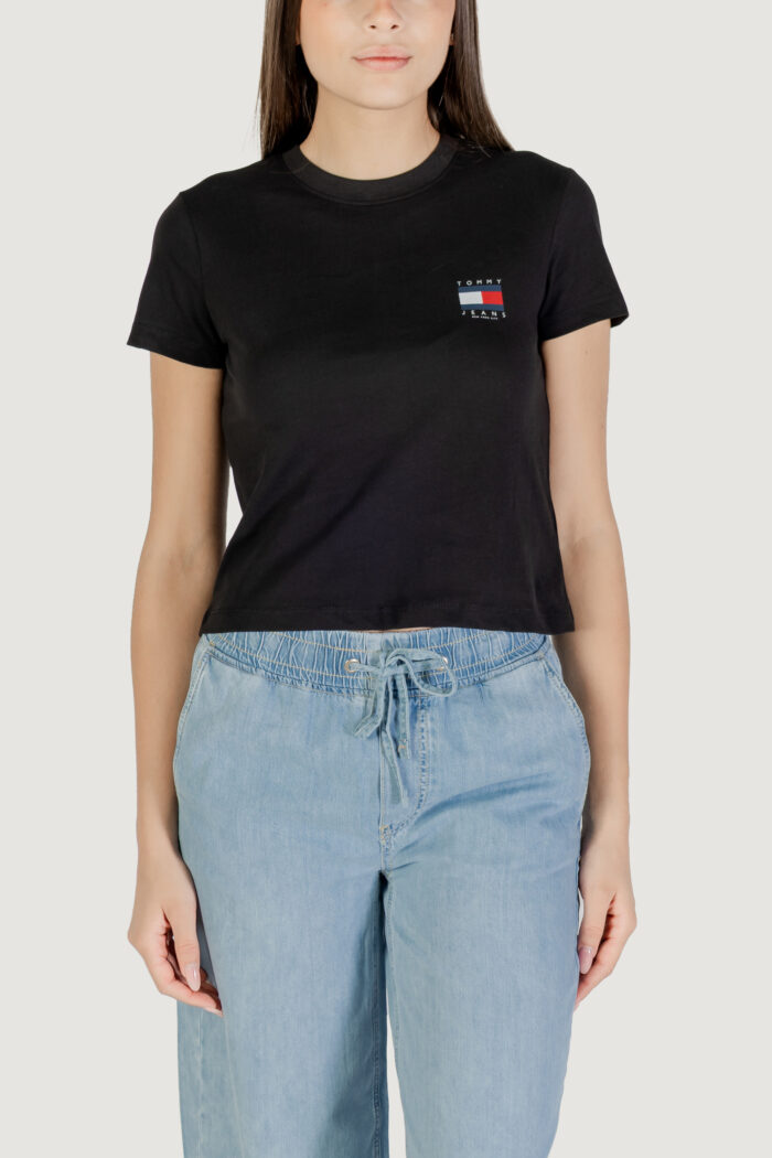 T-shirt Tommy Hilfiger TJW REG SH TOMMY US Nero – DW0DW21423