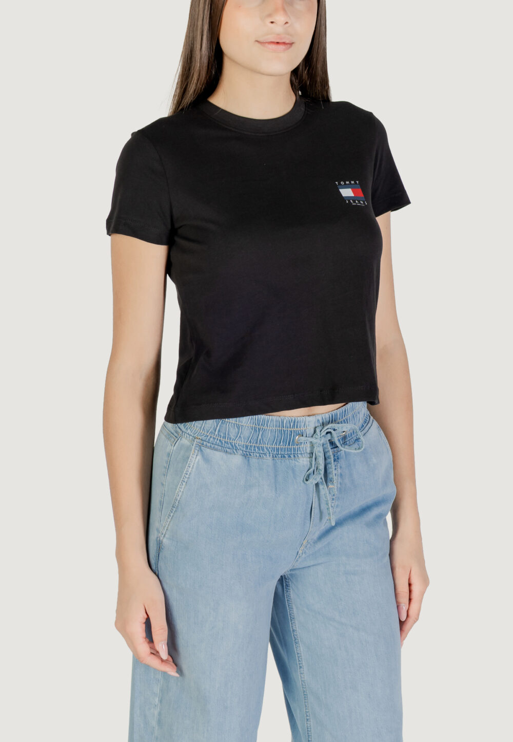 T-shirt Tommy Hilfiger Jeans TJW REG SH TOMMY US Nero - Foto 3