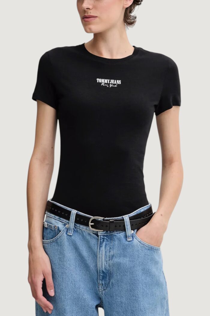 T-shirt Tommy Hilfiger TJW SLIM ESSENTIAL L Nero – DW0DW20913