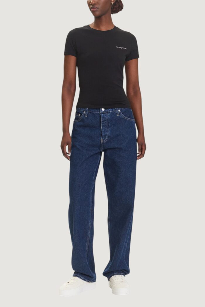 T-shirt Tommy Hilfiger TJW SLIM LINEAR SS T Nero – DW0DW21164