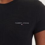 T-shirt Tommy Hilfiger Jeans TJW SLIM LINEAR SS T Nero - Foto 5