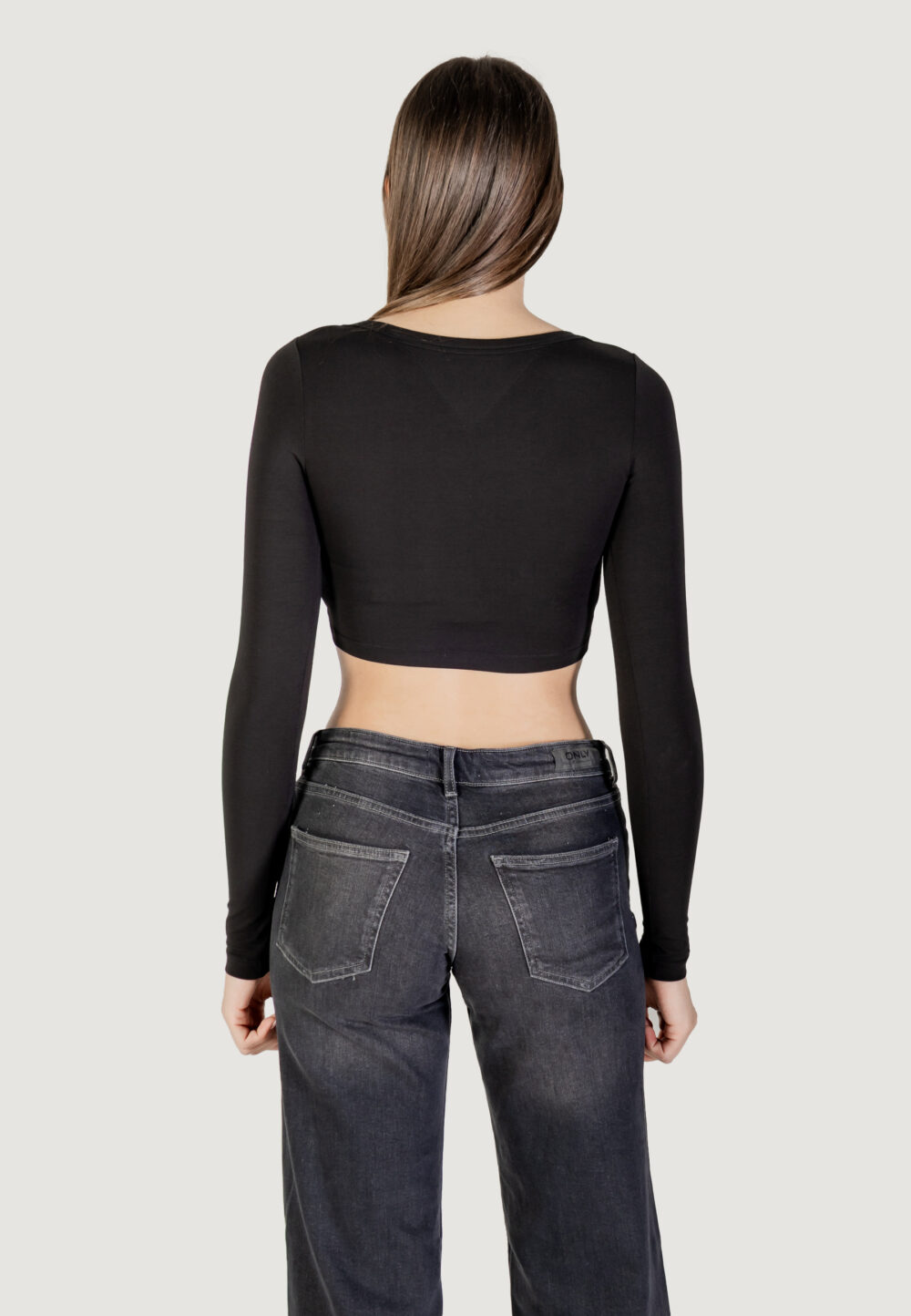 T-shirt Tommy Hilfiger Jeans TJW SLIM SP CRP LINE Nero - Foto 2