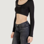 T-shirt Tommy Hilfiger Jeans TJW SLIM SP CRP LINE Nero - Foto 4