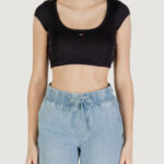 T-shirt Tommy Hilfiger Jeans TJW SP CRP RIB SS TO Nero - Foto 1