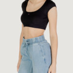 T-shirt Tommy Hilfiger Jeans TJW SP CRP RIB SS TO Nero - Foto 2
