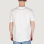 T-shirt Tommy Hilfiger Jeans TJM REG FLAG LINEAR Panna - Foto 4