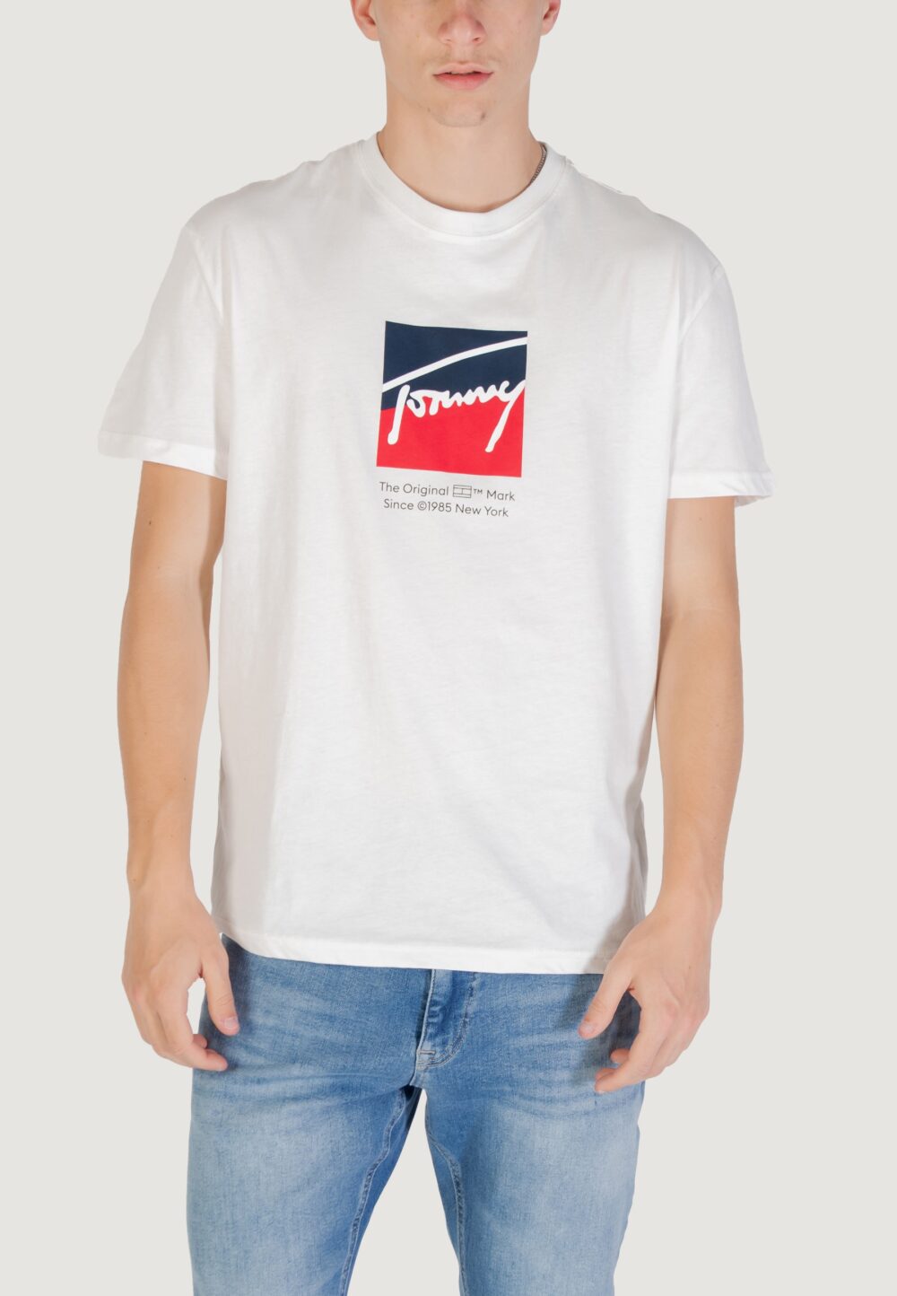 T-shirt Tommy Hilfiger Jeans TJM REG RWB DNA TEE Panna - Foto 1