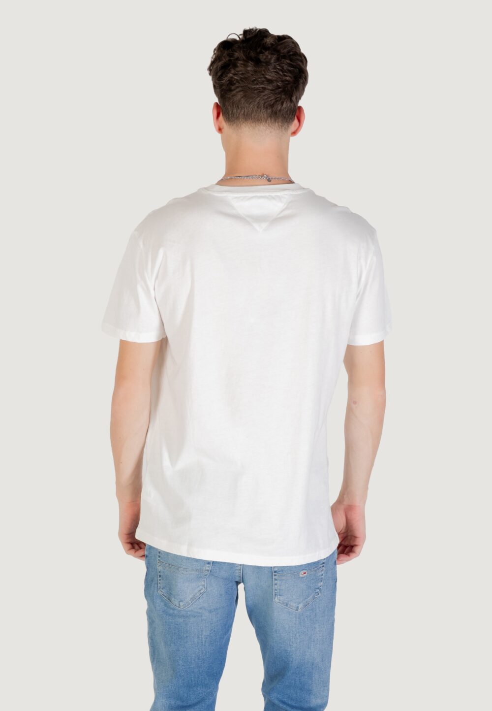 T-shirt Tommy Hilfiger Jeans TJM REG TOMMY DNA FL Panna - Foto 4
