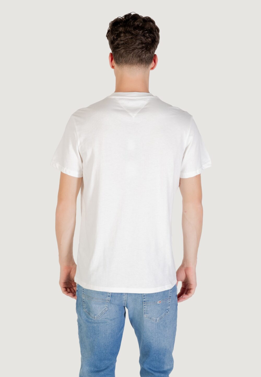 T-shirt Tommy Hilfiger Jeans TJM SLIM LINEAR CHES Panna - Foto 4