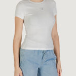 T-shirt Tommy Hilfiger Jeans TJW BADGE RIB Panna - Foto 3