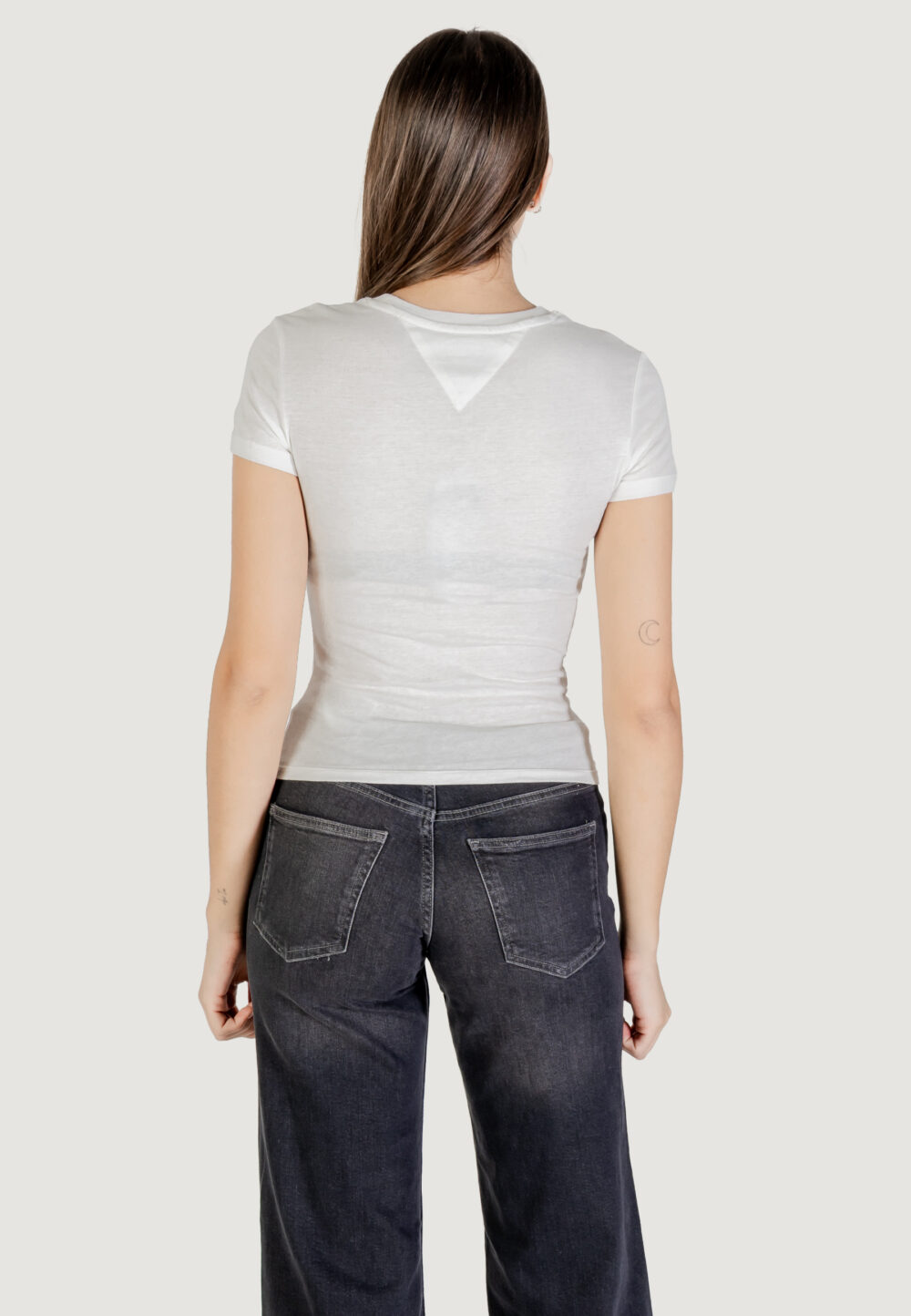 T-shirt Tommy Hilfiger Jeans TJW SLIM ESSENTIAL L Panna - Foto 2