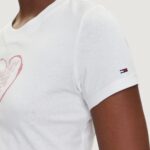 T-shirt Tommy Hilfiger Jeans TJW SLIM SH HEART TE Panna - Foto 5